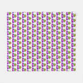 Prinzessin Crown Rainbow Emoji Poop Fleecedecke (Vorderseite (Horizontal))