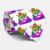 Prinzessin Crown Rainbow Emoji Poop Krawatte (Gerollt)