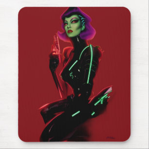 Prinzessin Cybrella auf dem Cyberpunk-Ball Mousepad