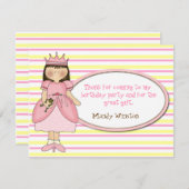 Prinzessin danke Ihnen Karten (Vorne/Hinten)