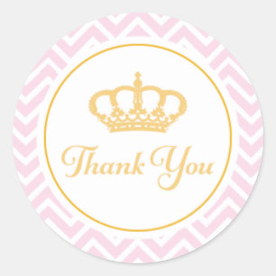 Prinzessin Danke Schild Runder Aufkleber
