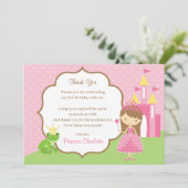 Prinzessin Dankeschön Karten (Burg Frog (Stehend Vorderseite)