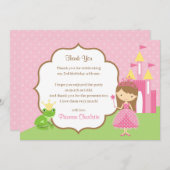 Prinzessin Dankeschön Karten (Burg Frog (Vorne/Hinten)