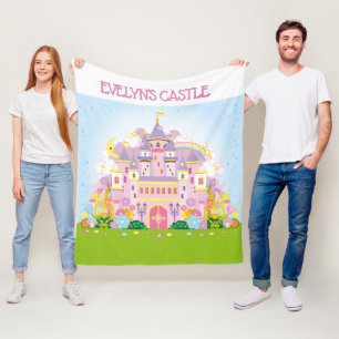 Prinzessin Dekoration! Personalisiertes Schloss Fleecedecke