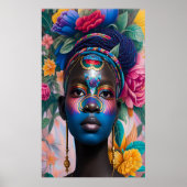 Prinzessin dekorativer Gesichtskunst Poster (Vorne)