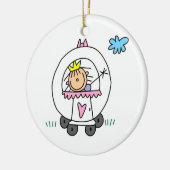 Prinzessin der Beförderung Keramikornament (Links)