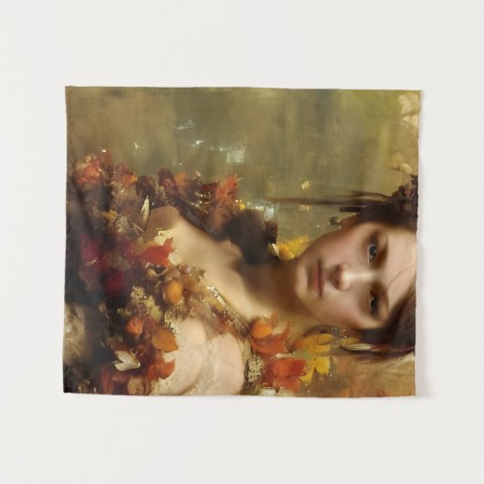 Prinzessin der Herbstrenaissance Wandteppich (Vorderseite (Horizontal))