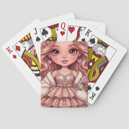Prinzessin der Herzen Dall Spielkarten (Rückseite)