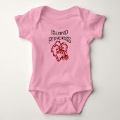 Prinzessin der Insel Baby Strampler (Vorderseite)