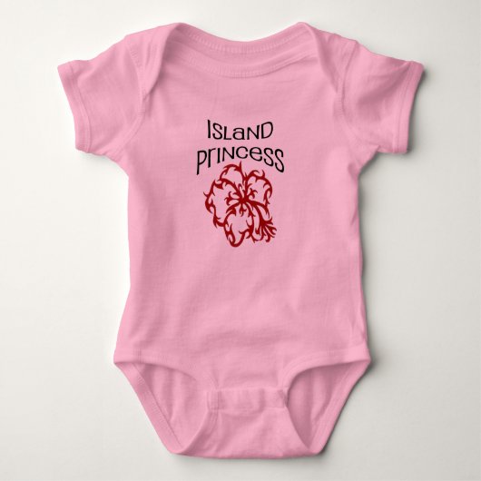 Prinzessin der Insel Baby Strampler (Vorderseite)
