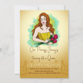 Prinzessin der Königin Einladung (Vorderseite)