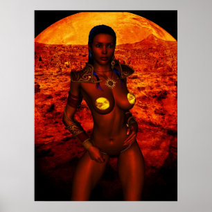 Prinzessin der Mars-Fantasie Poster