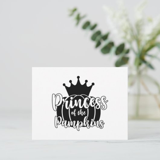 Prinzessin der Pumpkins Postkarte (Stehend Vorderseite)