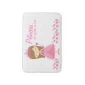 Prinzessin der rosa Bad-Matte Badematte (Vorderseite Vertikal)