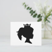 Prinzessin der Schwarzen Silhouette T - Shirt und Postkarte (Stehend Vorderseite)
