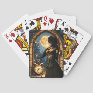 Prinzessin der Uhren – Hüterin der mondbeschienene Spielkarten