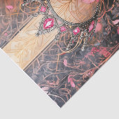 Prinzessin der Welt, Royal Pink Art Deco Seidenpapier (Ausschnitt)