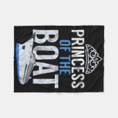 Prinzessin des Bootes Fleecedecke (Vorderseite (Horizontal))