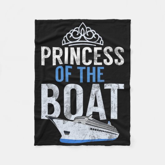 Prinzessin des Bootes Fleecedecke (Vorderseite)