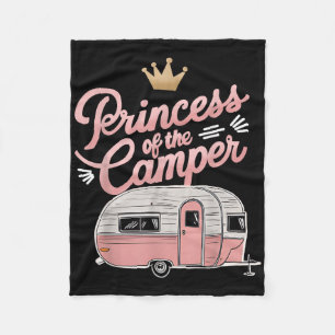 Prinzessin des Camper Camping Van Anhänger Rv Eine Fleecedecke