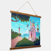 Prinzessin des Märchenpalastes Wandteppich Mit Holzrahmen (Gewinkelt)