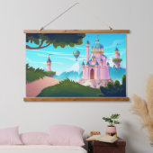 Prinzessin des Märchenpalastes Wandteppich Mit Holzrahmen (Schlafzimmer)