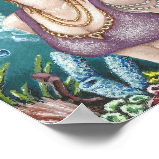 Prinzessin des Meeresplakats Poster (Ecke)