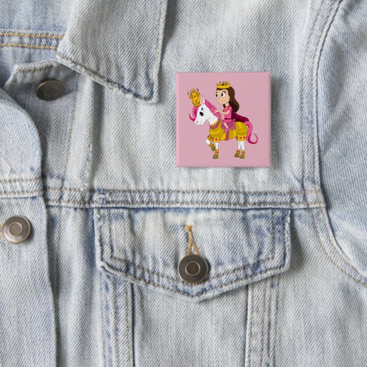 Prinzessin des niedlichen Cartoon Button (Beispiel)