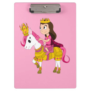 Prinzessin des niedlichen Cartoon Klemmbrett