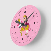 Prinzessin des niedlichen Cartoon Runde Wanduhr (Winkel)