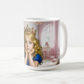 Prinzessin des Pink Palace. Kaffeetasse (VorderseiteRechts)