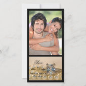 Prinzessin Diamond Ring Pearls Hochzeit speichern  Save The Date (Vorderseite)