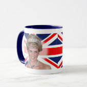 Prinzessin Diana Union Jack Tasse (Vorderseite Links)