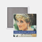 Prinzessin Diana von Wales Magnet (Vorderseite/Rückseite)