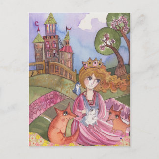 Prinzessin, die Tiere liebte Postkarte