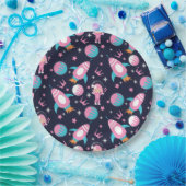 Prinzessin, die zum Mond landete Pappteller (Party)