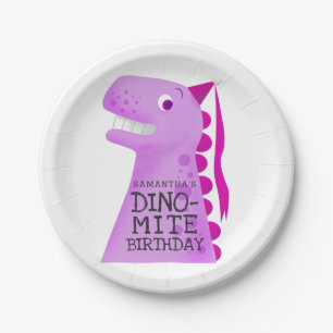Prinzessin Dinosaur Girls Geburtstagsparty Pappteller