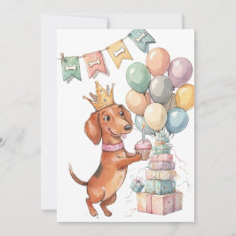 Prinzessin Doxie Digitale Download-Party-Einladung Einladung