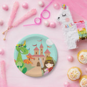 Prinzessin Dragon und Ritter Pappteller (Party)