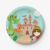 Prinzessin Dragon und Ritter Pappteller (Vorderseite)