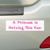 Prinzessin Driving Autoaufkleber (Auf Auto)