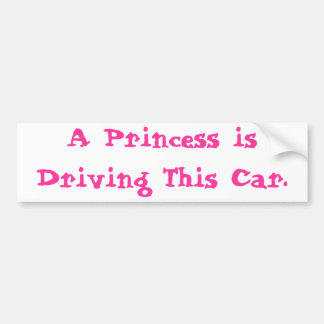 Prinzessin Driving Autoaufkleber