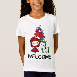 Prinzessin, Einhorn, willkommen, witzig T-Shirt