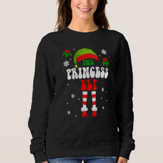 Prinzessin Elf Passende Familien Gruppen Weihnacht Sweatshirt
