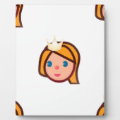 Prinzessin Emoji Fotoplatte (Vorderseite)