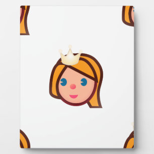 Prinzessin Emoji Fotoplatte