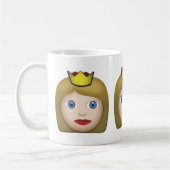Prinzessin Emoji Kaffeetasse (Links)