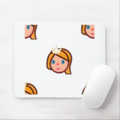 Prinzessin Emoji Mousepad (Mit Mouse)