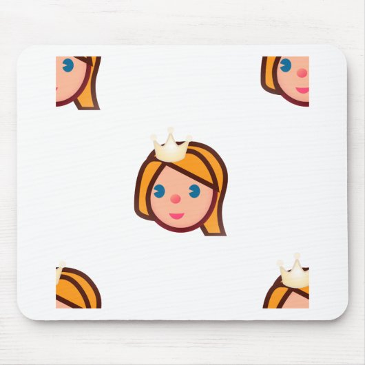 Prinzessin Emoji Mousepad (Vorne)