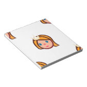Prinzessin Emoji Notizblock (angewinkelt)
